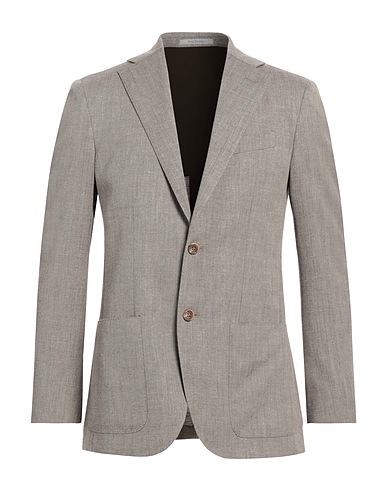 NINO DANIELI Blazer Brown 78% Virgin Wool, 14% Linen, 8% Polyamide