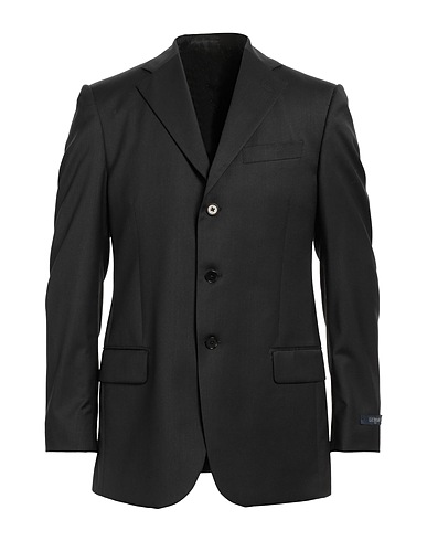 LUBIAM Blazer Charcoal Virgin Wool