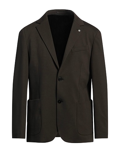 LIU •JO MAN Blazer Military green 65% Viscose, 30% Polyamide, 5% Elastane