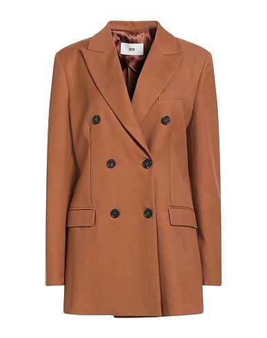 SOLOTRE Blazer Light brown 47% Viscose, 44% Cotton, 9% Nylon