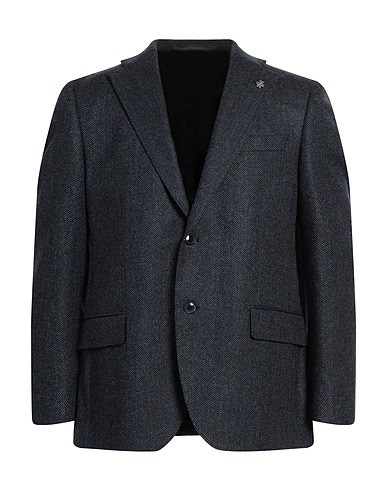1911 LUBIAM CERIMONIA Blazer Navy blue 95% Virgin Wool, 5% Cashmere