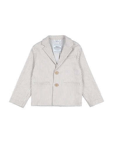DANIELE ALESSANDRINI Blazer Beige 56% Polyester, 40% Viscose, 4% Elastane