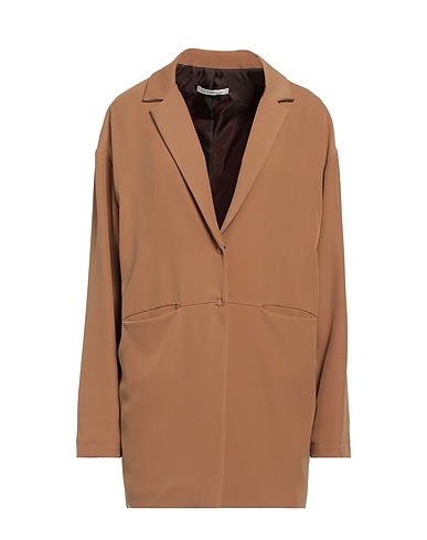 LE STREGHE Blazer Camel 95% Polyester, 5% Elastane