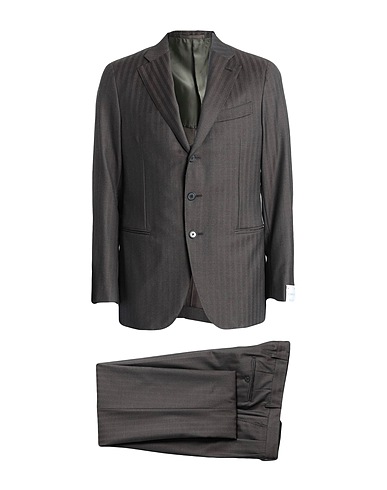 CARUSO Suits Charcoal 100% Wool