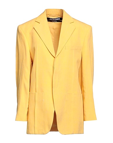 JACQUEMUS Jackett Gelb 60% Leinen, 26% Viskose, 14% Polyester