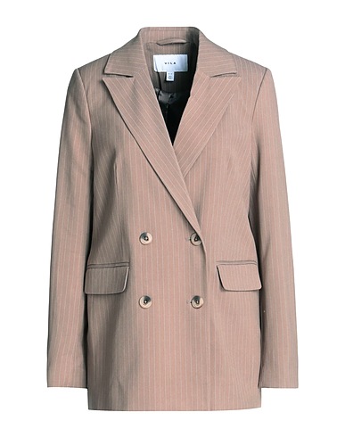 VILA Blazer Light brown 50% Recycled polyester, 29% Viscose, 19% Polyester, 2% Elastane