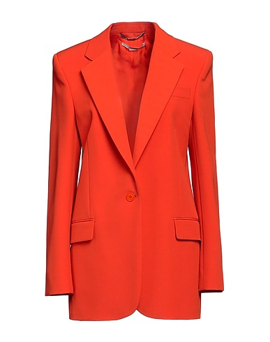 STELLA McCARTNEY Blazer Tomato red 55% Polyester, 41% Wool, 4% Elastane