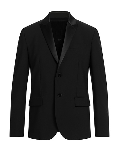 DONDUP Blazer Black 53% Polyester, 43% Virgin Wool, 4% Elastane