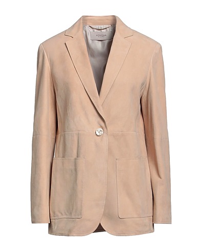 AGNONA Blazer Beige 100% Lambskin, Calfskin
