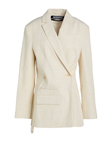 JACQUEMUS Blazer Off white 60% Linen, 26% Viscose, 14% Polyester