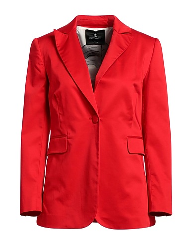 CRISTINAEFFE Blazer Red 98% Cotton, 2% Elastane