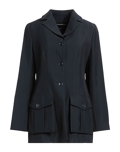 EMPORIO ARMANI Blazer Midnight blue 55% Viscose, 45% Virgin Wool