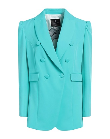 CRISTINAEFFE Blazer Turquoise 95% Polyester, 5% Elastane
