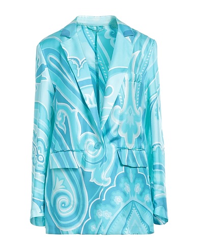 ETRO Blazer Sky blue 100% Silk