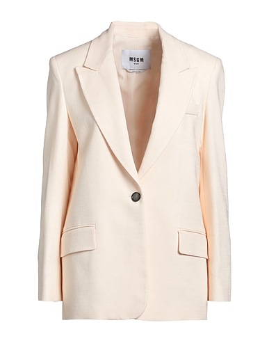 MSGM Blazer Ivory 91% Viscose, 8% Polyethylene, 1% Elastane