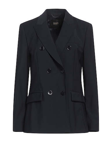SEVENTY VENEZIA Blazer Navy blue 96% Virgin Wool, 4% Elastane