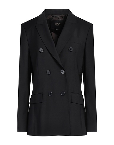 SEVENTY VENEZIA Blazer Black 96% Virgin Wool, 4% Elastane
