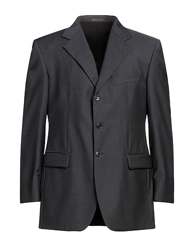 LUBIAM Veste Gris anthracite Super 100s Laine