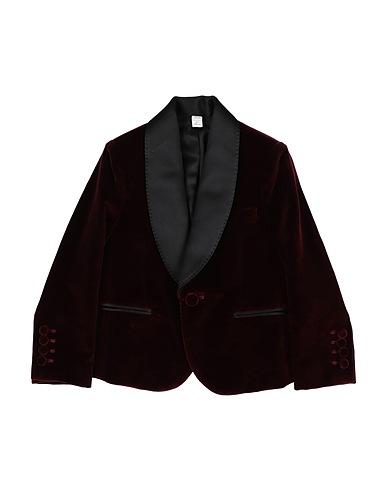 BURBERRY Blazer Bordeaux 100% Cotone
