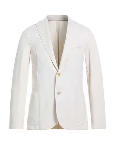 ELEVENTY Blazer Ivory 83% Cotton, 14% Polyamide, 3% Elastane