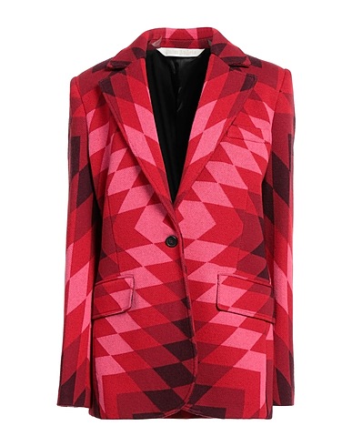 PALM ANGELS Blazer Red 39% Cotton, 39% Polyester, 18% Wool, 4% Polyamide