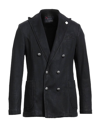 LARDINI Blazer Black 98% Cotton, 2% Elastane