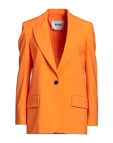 MSGM Blazer Orange 96% Virgin Wool, 4% Elastane, Polyester