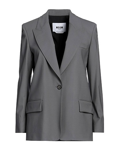 MSGM Giacca Grigio 96% Lana Vergine, 4% Elastan, Poliestere