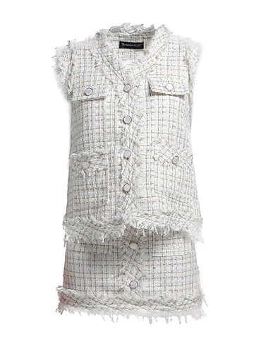 VANESSA SCOTT Set White 95% Polyester, 5% Cotton