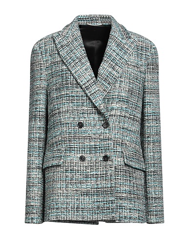PT Torino Blazer Azure 66% Cotton, 22% Polyester, 10% Acrylic, 2% Polyamide, Viscose