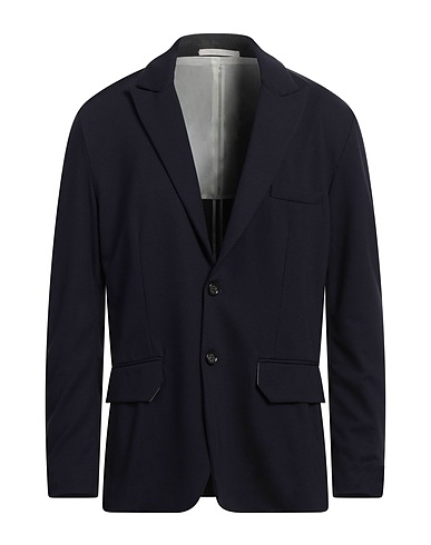 PAOLO PECORA Blazers Marineblau 67% Viskose, 28% Polyamid, 5% Elastan