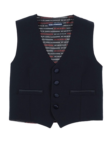 DANIELE ALESSANDRINI Waistcoat 69% Polyester, 25% Viscose, 6% Elastane