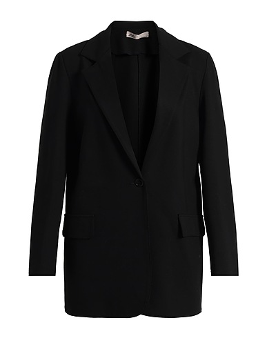 LOLA SANDRO FERRONE Blazer Black 65% Viscose, 30% Polyamide, 5% Elastane