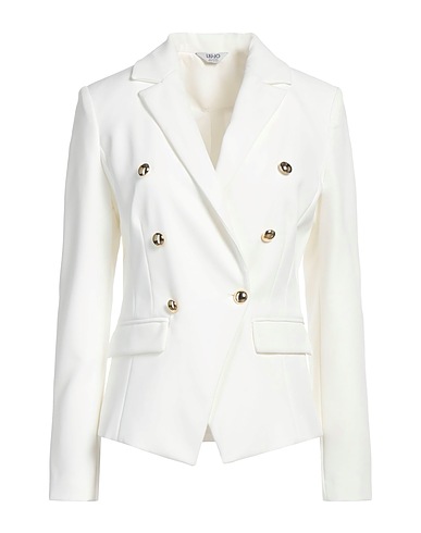 LIU •JO Blazer White 88% Polyester, 12% Elastane