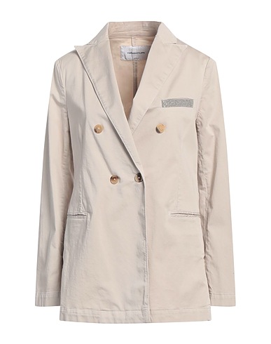 FABIANA FILIPPI Blazer Light grey 100% Cotton, Ecobrass