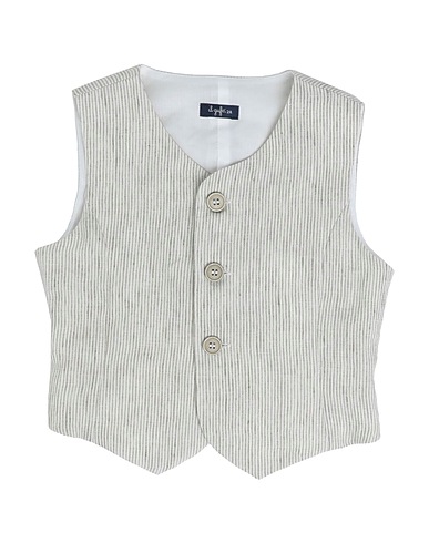 IL GUFO Suit vest Beige 100% Linen, Cotton