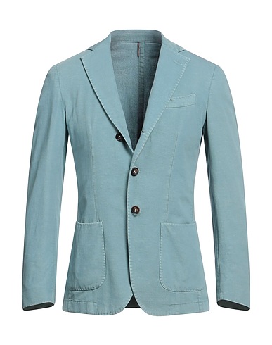 SANTANIELLO Blazer Pastel blue 54% Cotton, 46% Polyamide