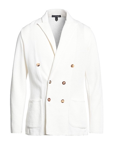 LARDINI Blazer Bianco 100% Cotone