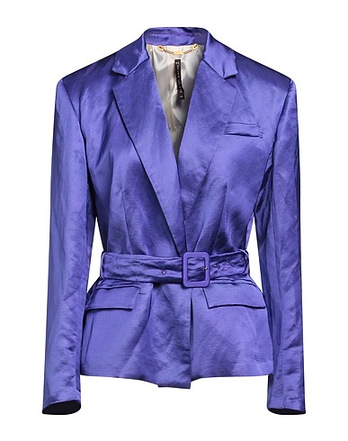 MANILA GRACE テーラードジャケット パープル レーヨン 52% / リネン 48%