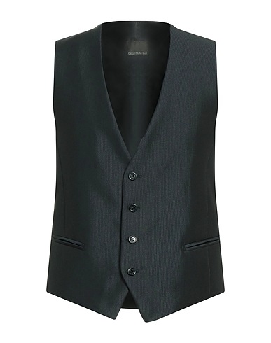 CARLO PIGNATELLI Waistcoat Midnight blue 67% Polyester, 33% Wool