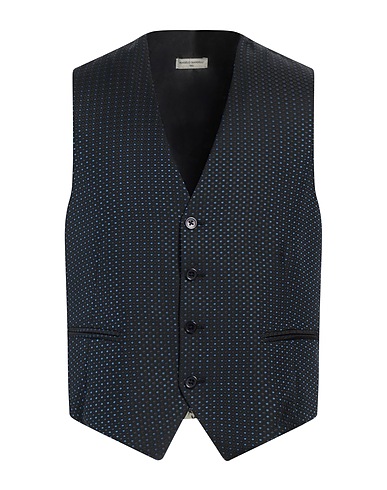 ANGELO NARDELLI Gilet de costume Noir 58% Viscose, 42% Acétate
