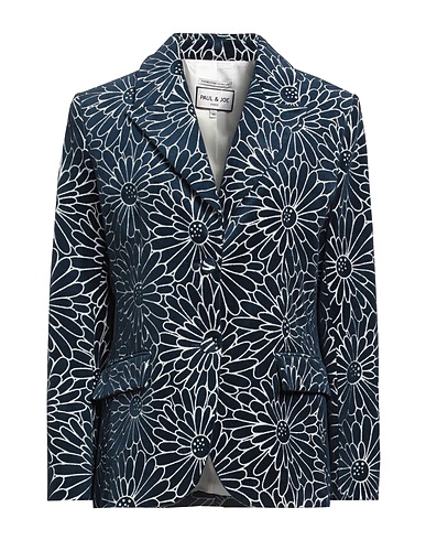 PAUL & JOE Blazer Slate blue 60% Polyamide, 38% Cotton, 2% Elastane