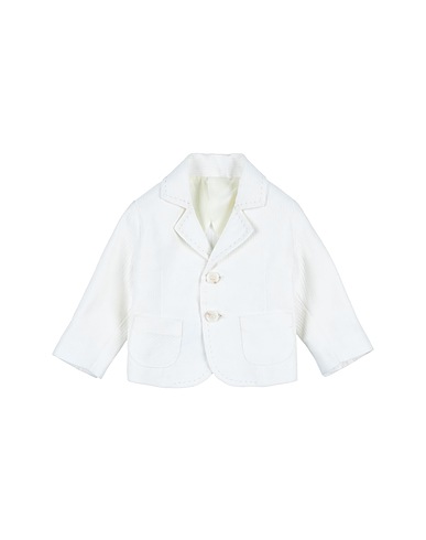 MANUELL & FRANK Blazer White 63% Linen, 37% Polyester