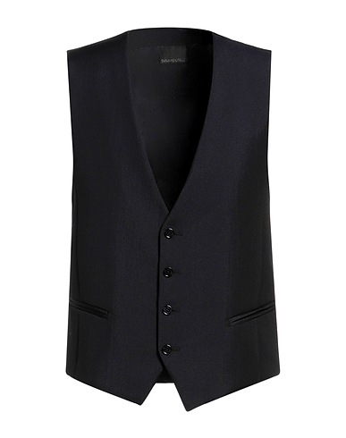CARLO PIGNATELLI Waistcoat Midnight blue 67% Polyester, 33% Wool