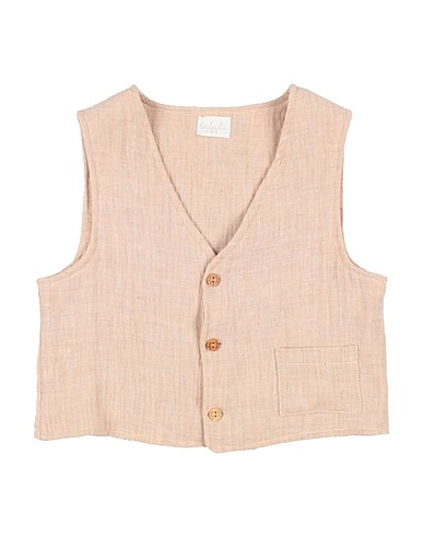 LALALÙ Waistcoat Beige 100% Organic cotton