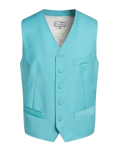 PAUL & JOE Suit vest Turquoise 100% Virgin Wool