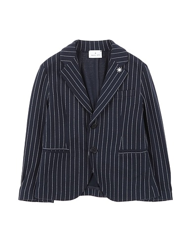MANUEL RITZ Blazer Midnight blue 90% Cotton, 10% Elastane