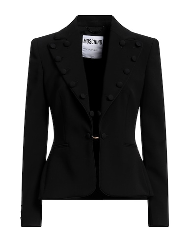 MOSCHINO Blazer COUTURE Black 89% Polyester, 11% Polyurethane