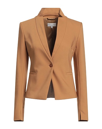 PATRIZIA PEPE Blazer Camel 53% Cotton, 44% Polyester, 3% Elastane