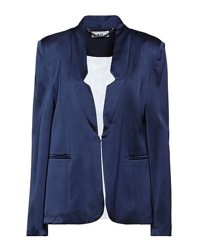 JIJIL Giacca Blu navy 100% Viscosa, Poliammide, Elastan, Poliestere